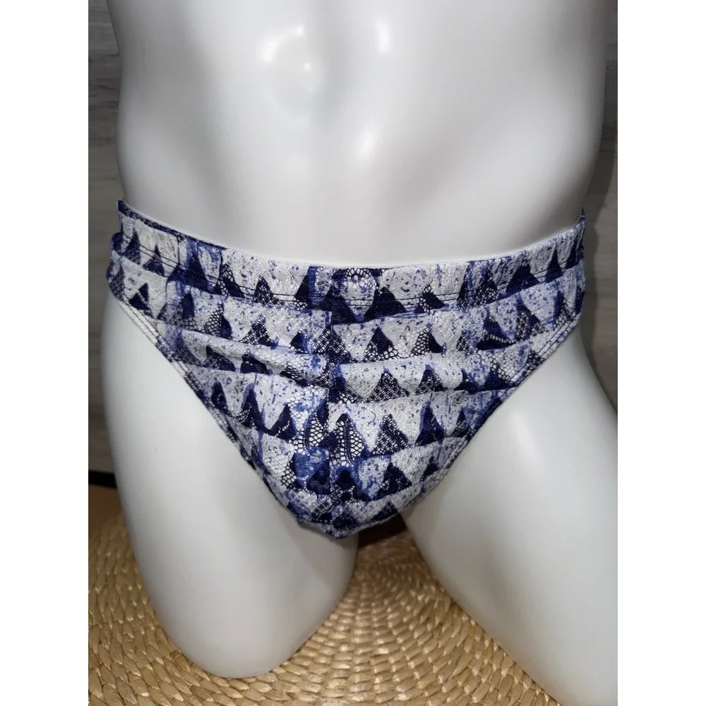 CosaBella Men's Printed Lace G-String Thong Sexy Sheer Designer Underwear S‎ NEW